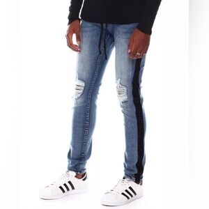 Eternity BC / AD Aged Wash Black Stone Taped Denim Jean Men Size 32